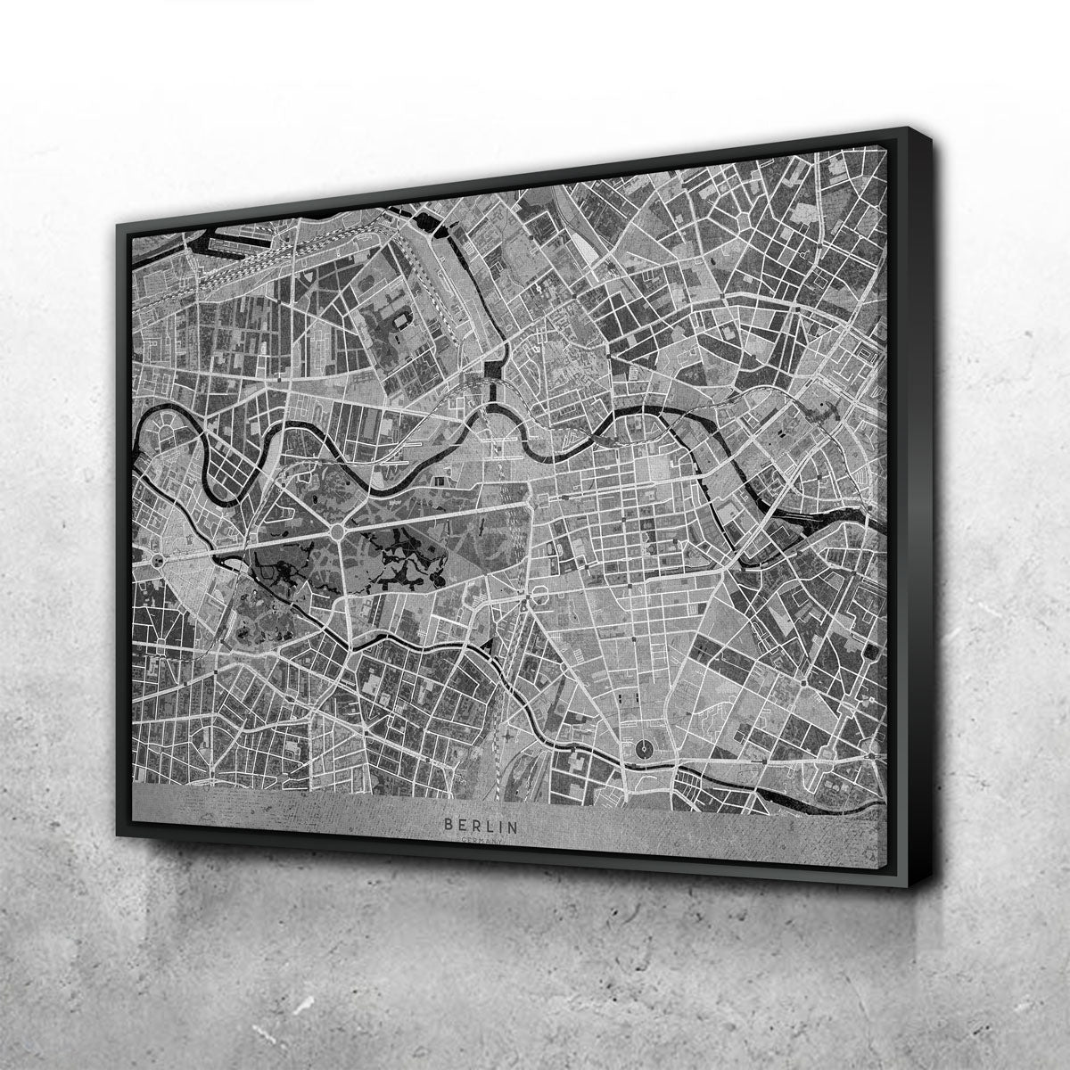Exquisite Berlin Map 2 Wall Art for Your Home Decor