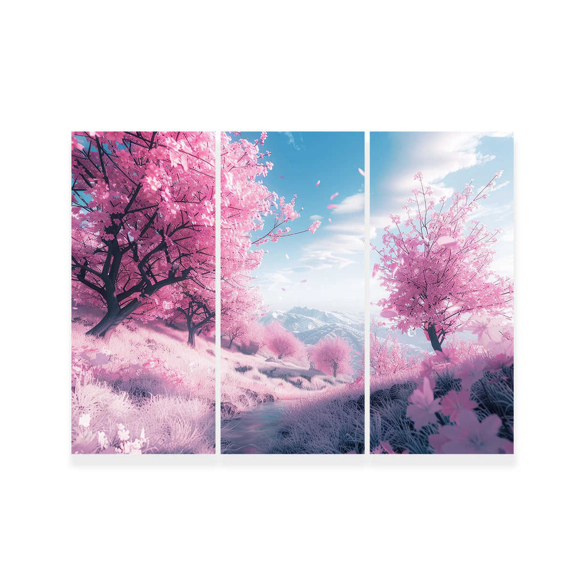 Stunning Pink Forest Wall Art