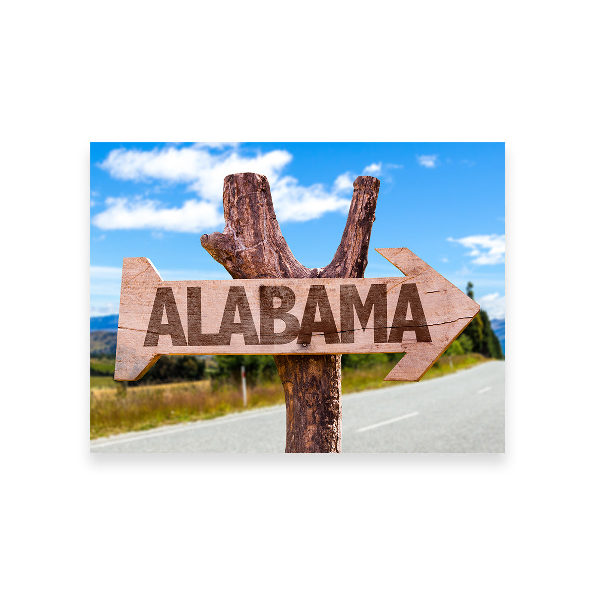 Stunning Alabama Wooden Sign Wall Art - Sustainable and Museum-Quality