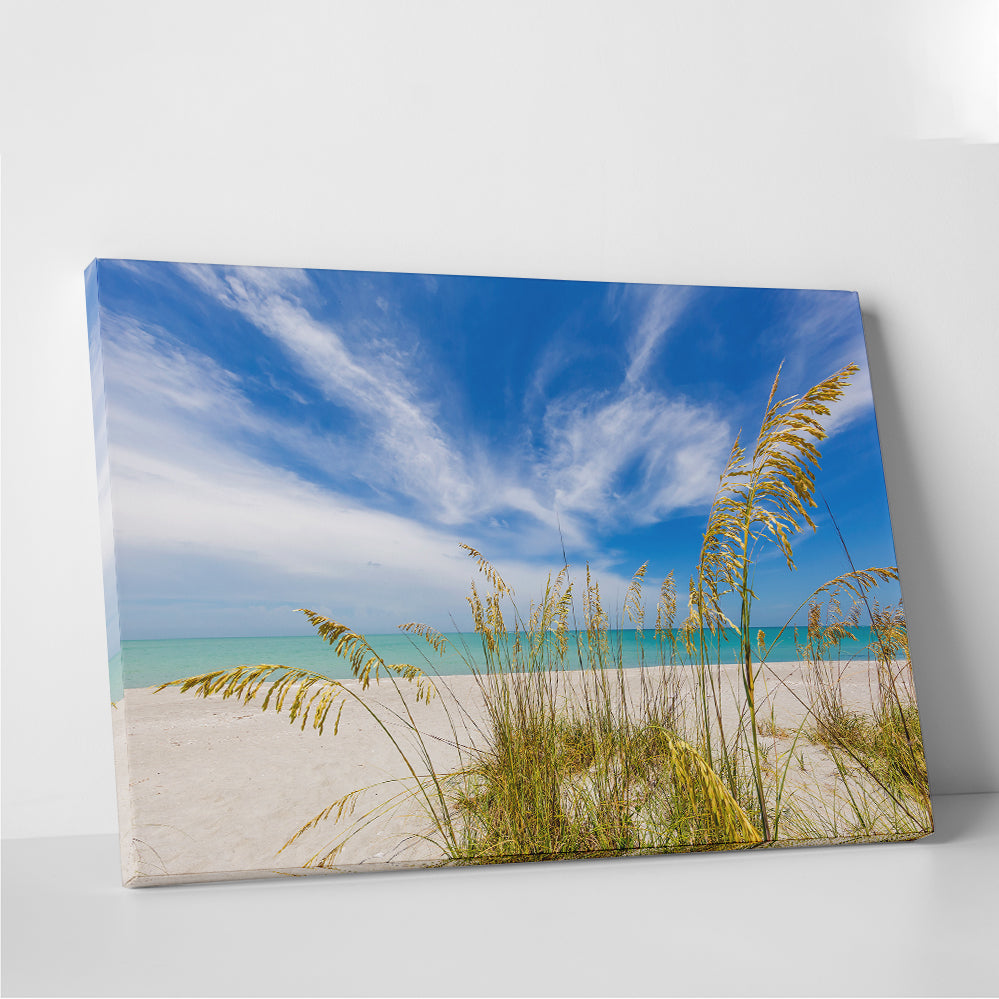 Stunning Heavenly Calmness on the Beach Wall Art for a Relaxing Ambiance