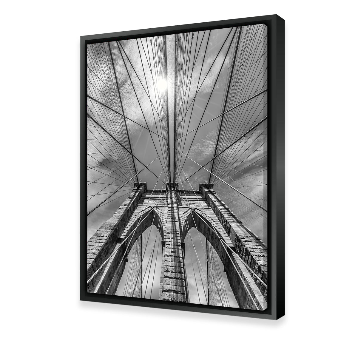 Stunning NYC Brooklyn Bridge Detail Wall Art by Melanie Viola