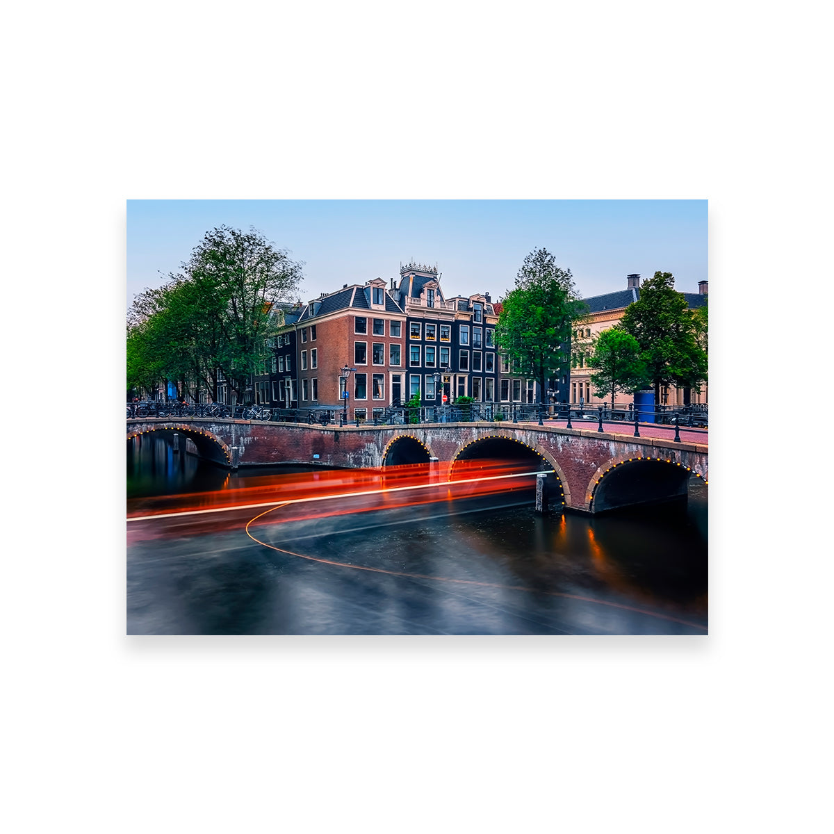 Stunning Canal in Amsterdam Wall Art for Your Home Decor