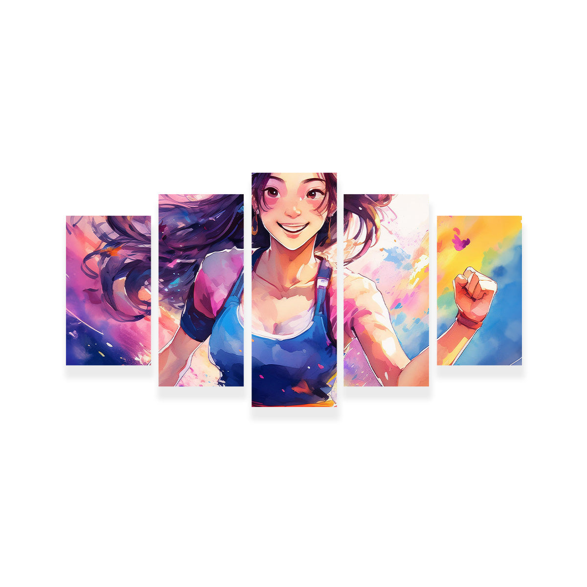 Dynamic Anime Girl Art Print