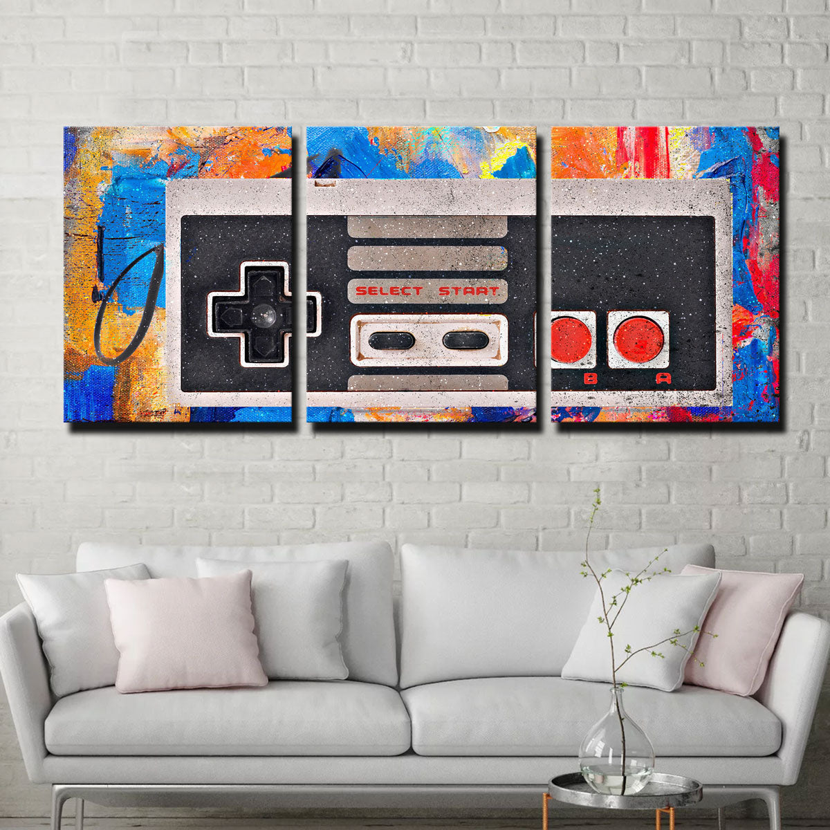 Stylish NES Controller Wall Art - Ideal Decor for Gaming Fans