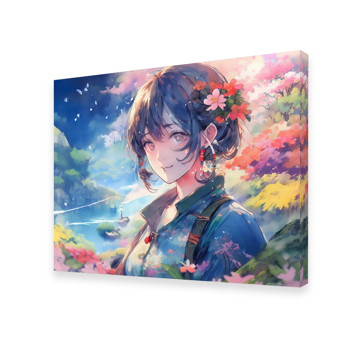Exquisite Anime Lady Canvas Print