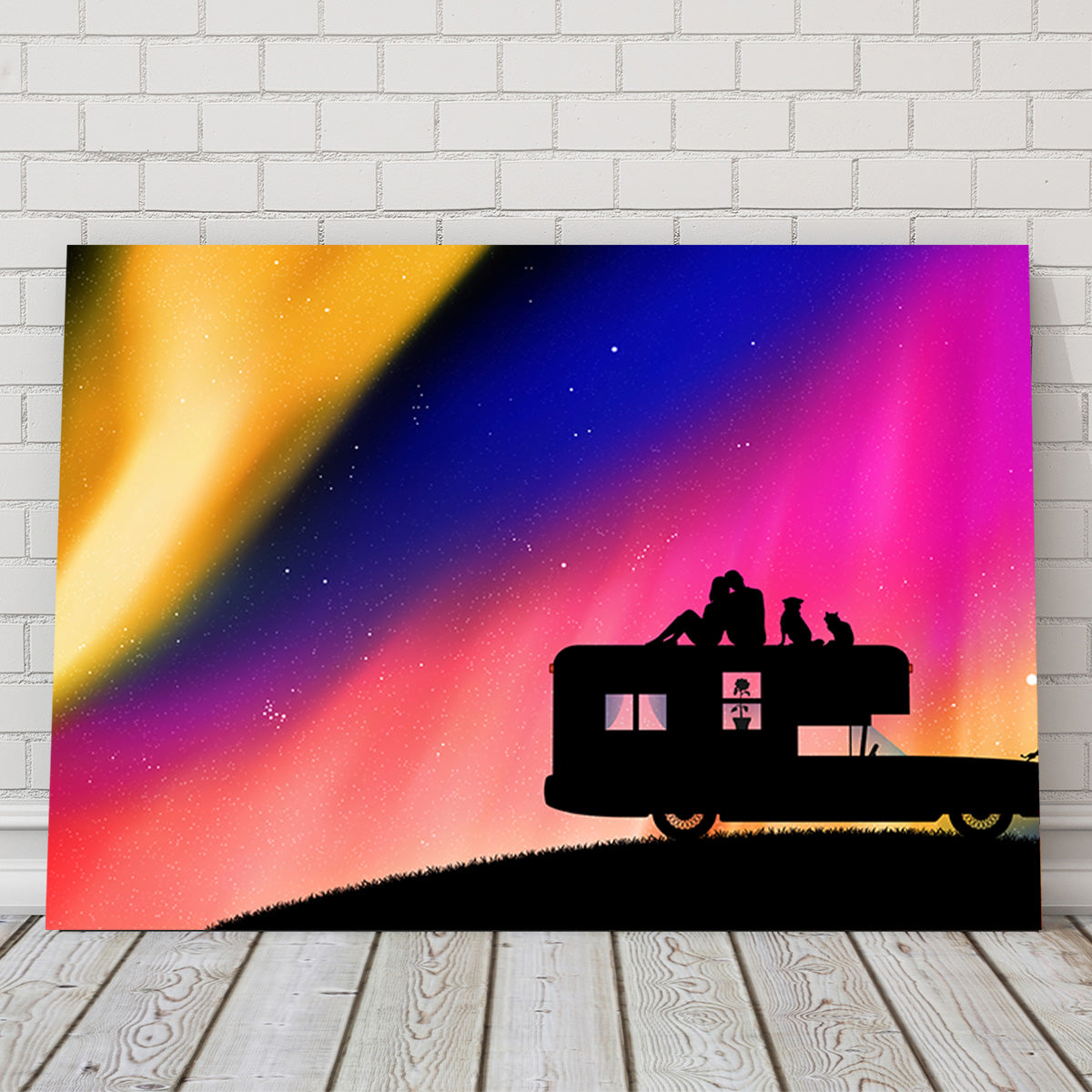 Stunning Northern Lights Camping Wall Art for Your Home Decor