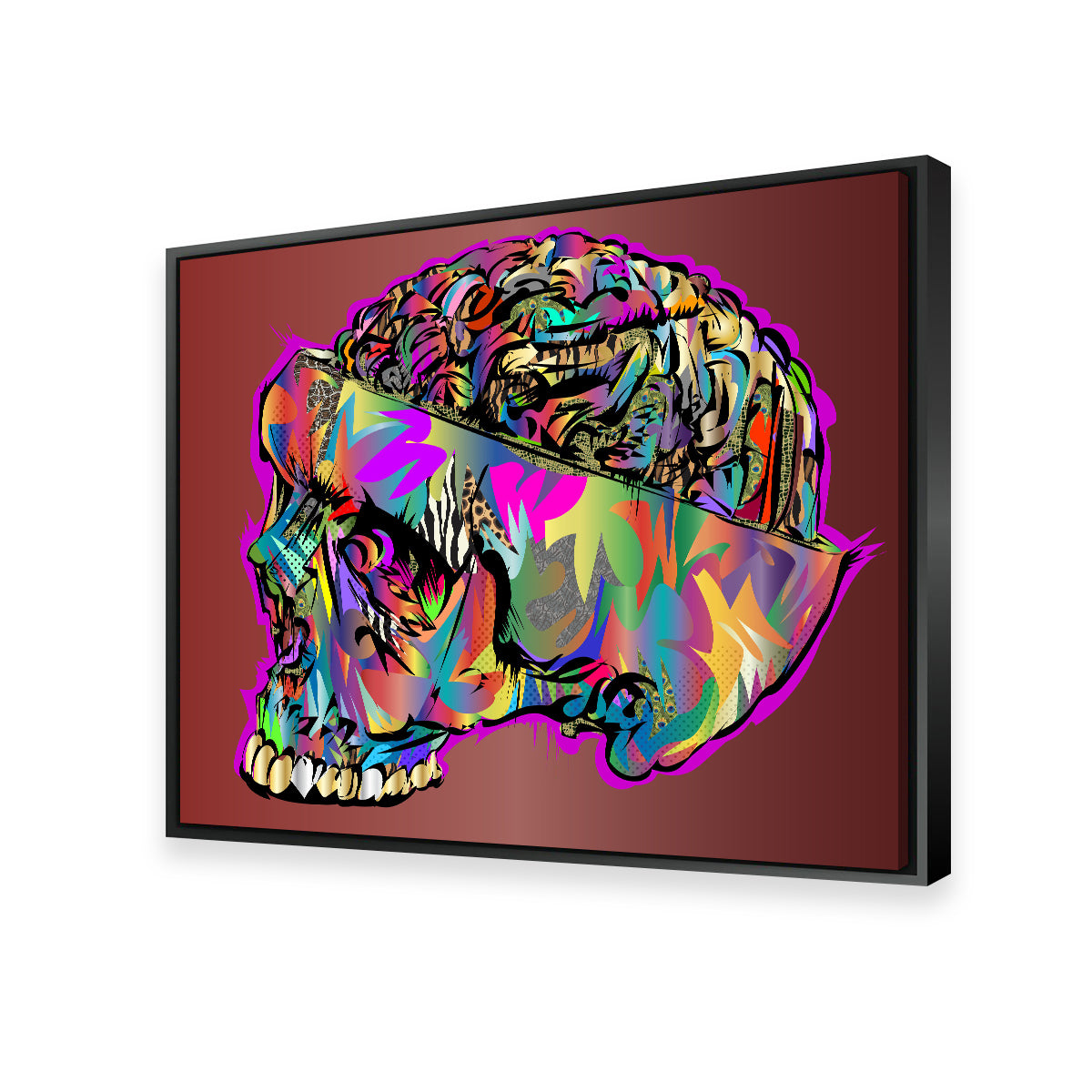 Eye - Catching Skull Brain Wall Art for Stunning Home Decor