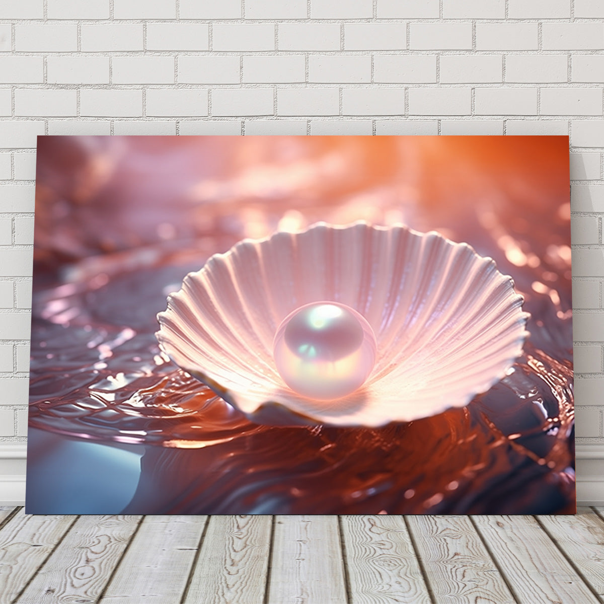 Exquisite Pearl & Seashell Art Prints on Museum Quality Canvas