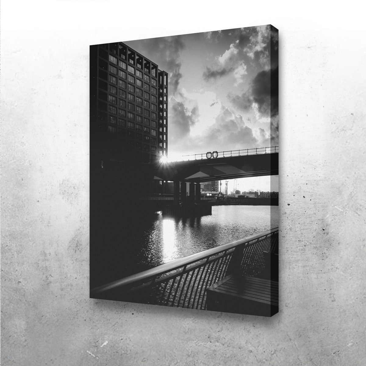 Stunning Canary Wharf Wall Art by Mike Cotton