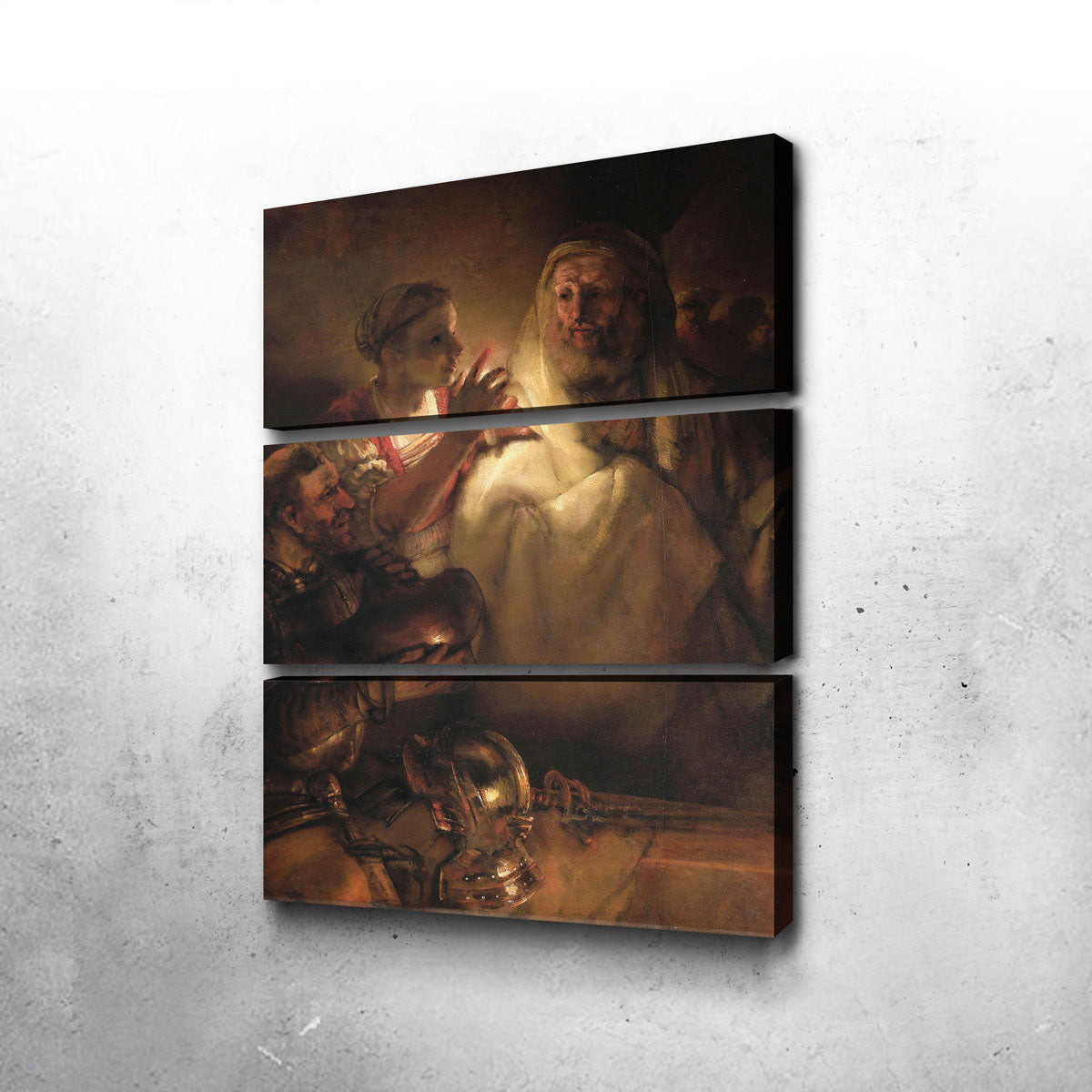 Peter's Denial Wall Art by Rembrandt - Museum Quality Canvas Print