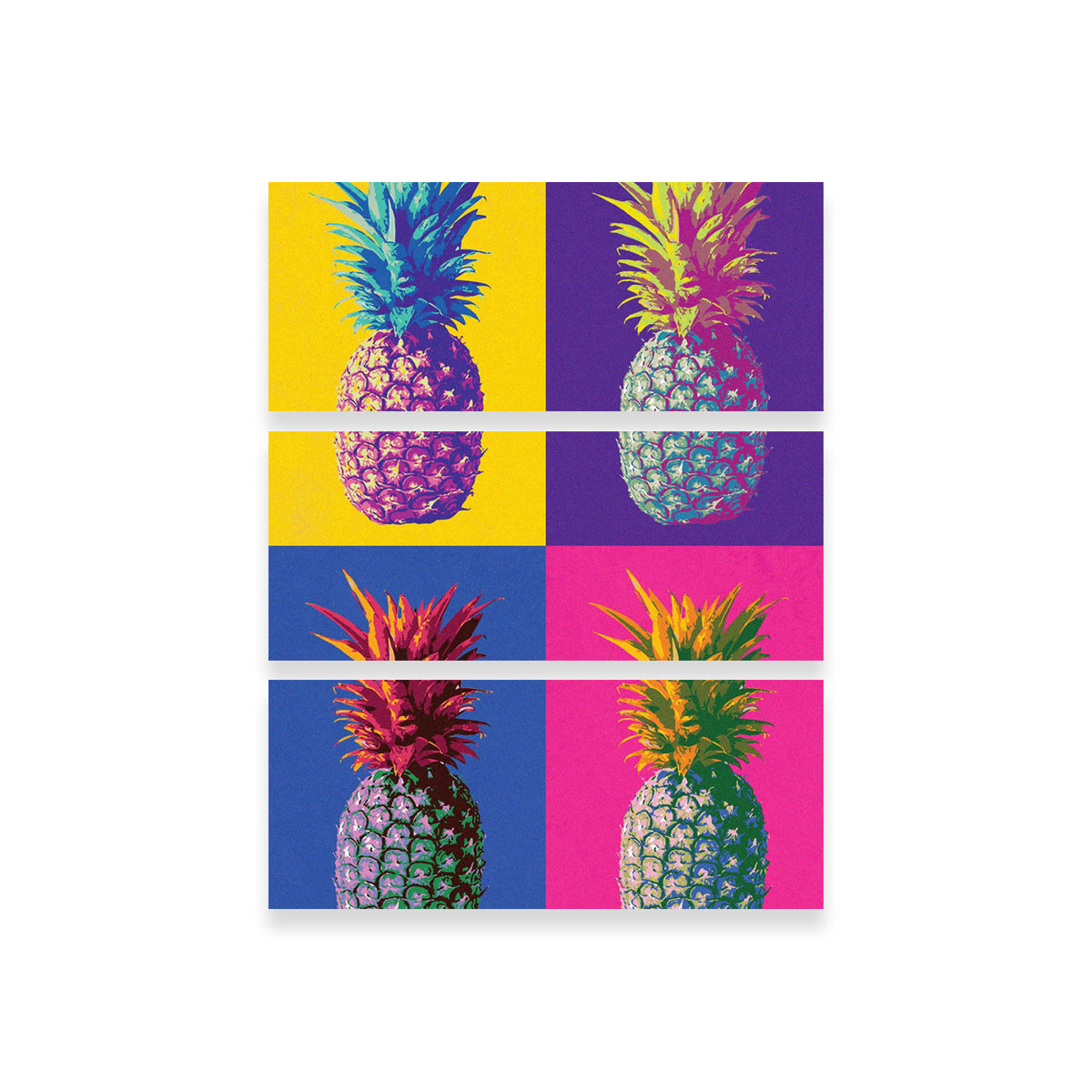 Happy Pineapple Inspiring Wall Art by Ralph & Laura Design
