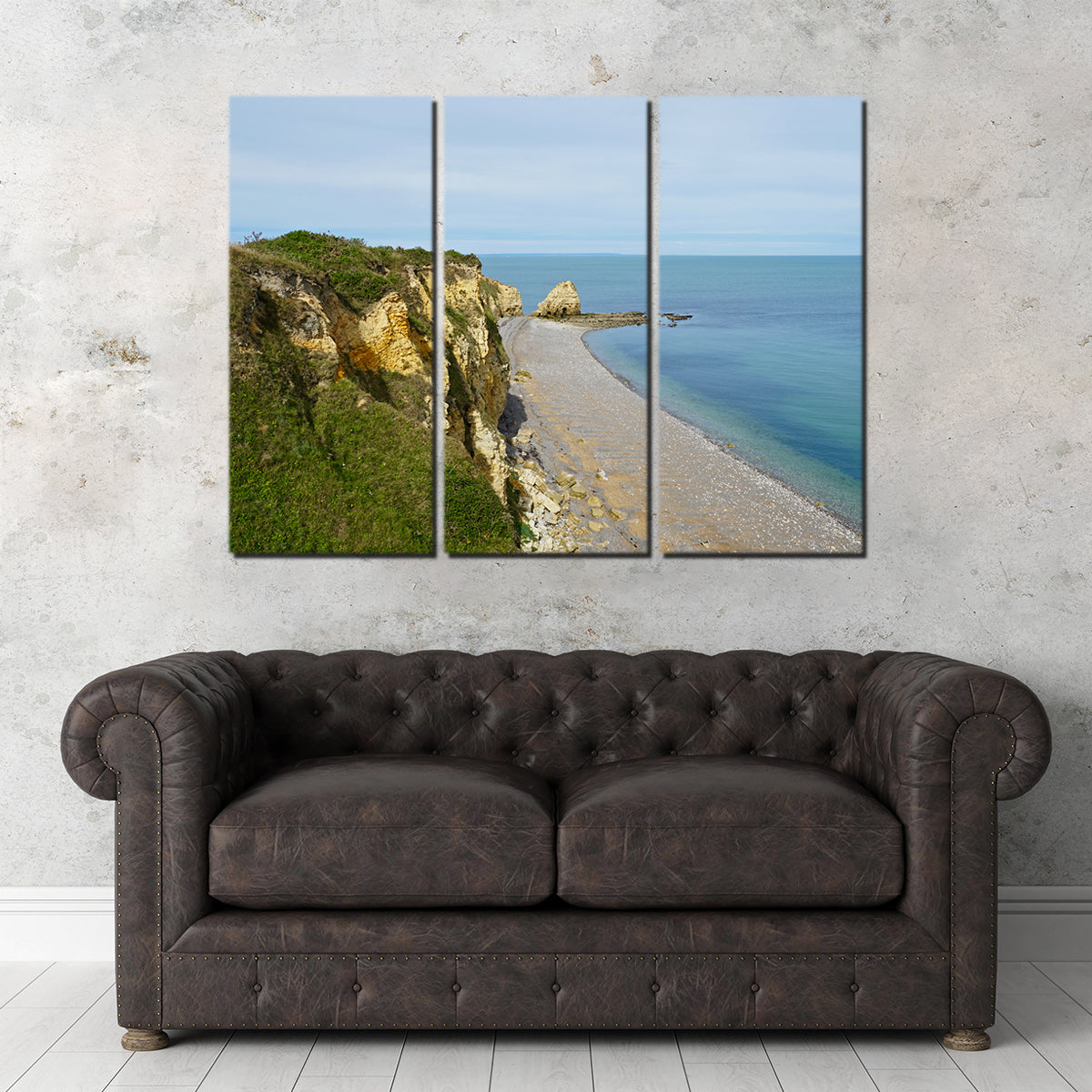 Stunning Pointe du Hoc Bluffs Wall Art by David Campbell