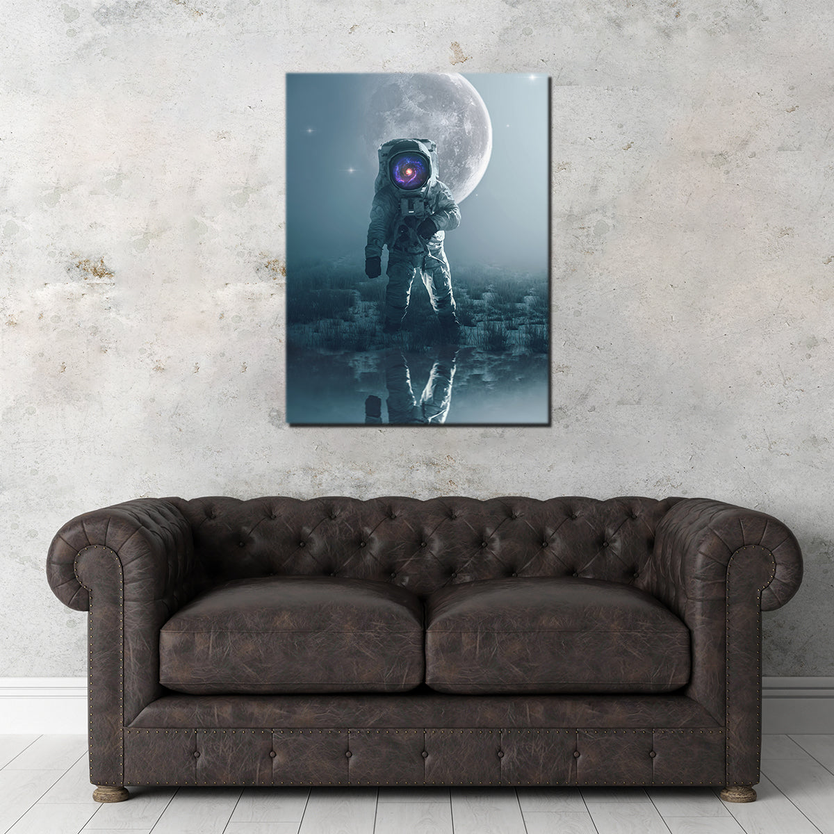 Stunning Astronaut Alone Wall Art by George Sorin