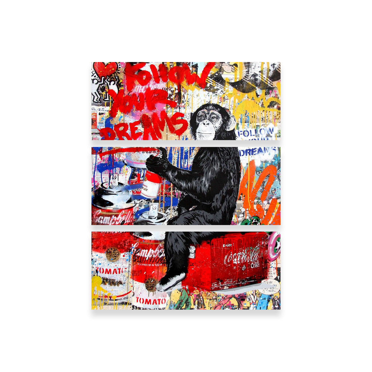 Stunning Monkey Business Wall Art by Ralph & Laura Design