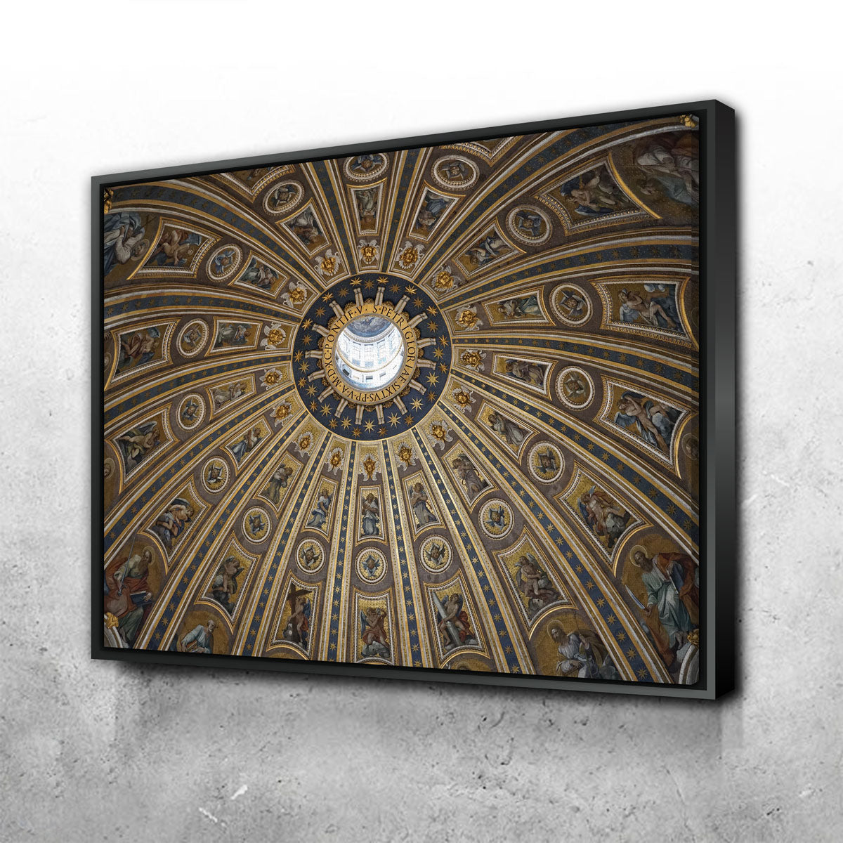 Exquisite St. Peter's Basilica Ceiling Wall Art from Vatican City