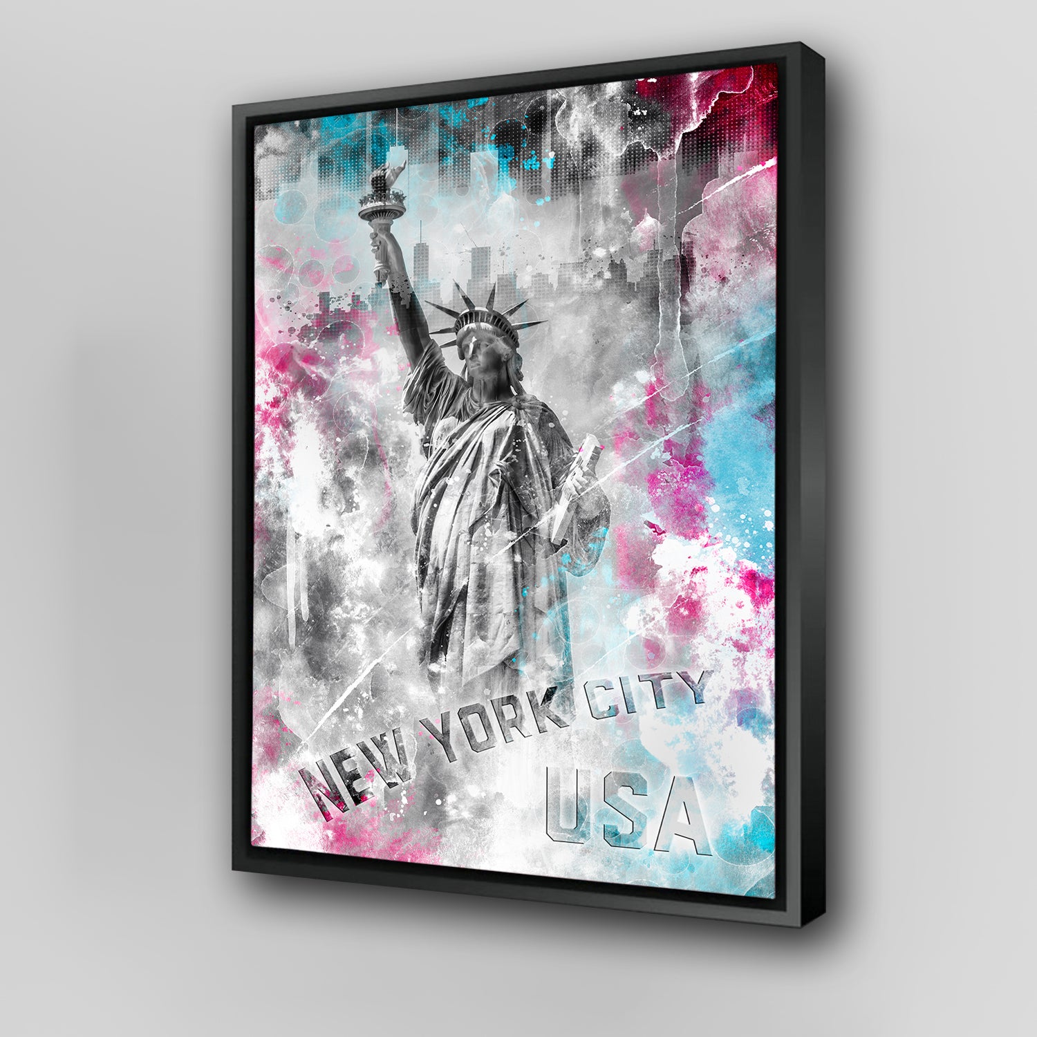 Stunning Pop Art Statue of Liberty Wall Art by Melanie Viola