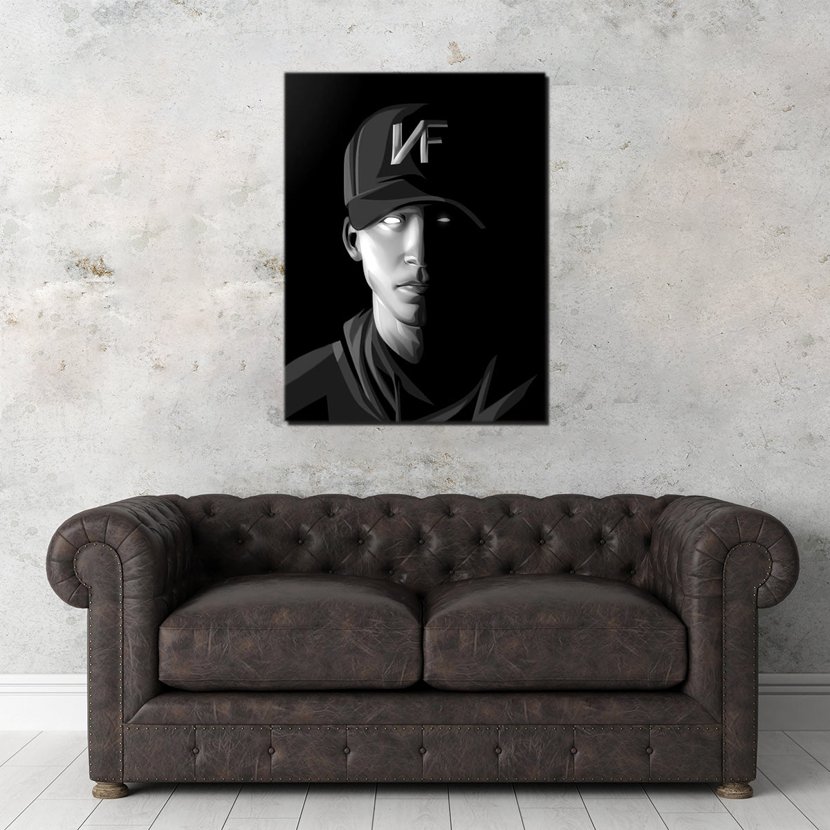 NF The Rapper Wall Art - Stunning Museum-Quality Canvas Print