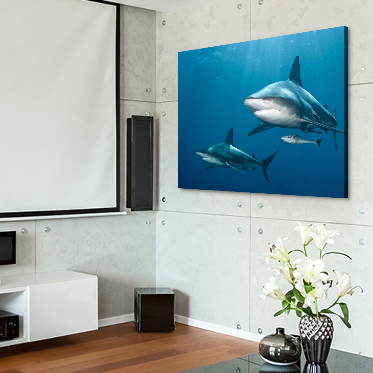 Exquisite Shark Pair Wall Art for Stunning Home Decor