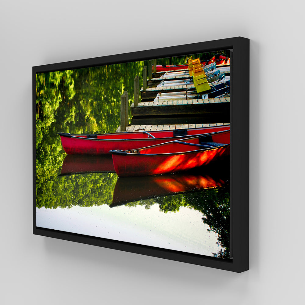 Exquisite Canoes at Devil's Den State Park Wall Art for Your Home Decor