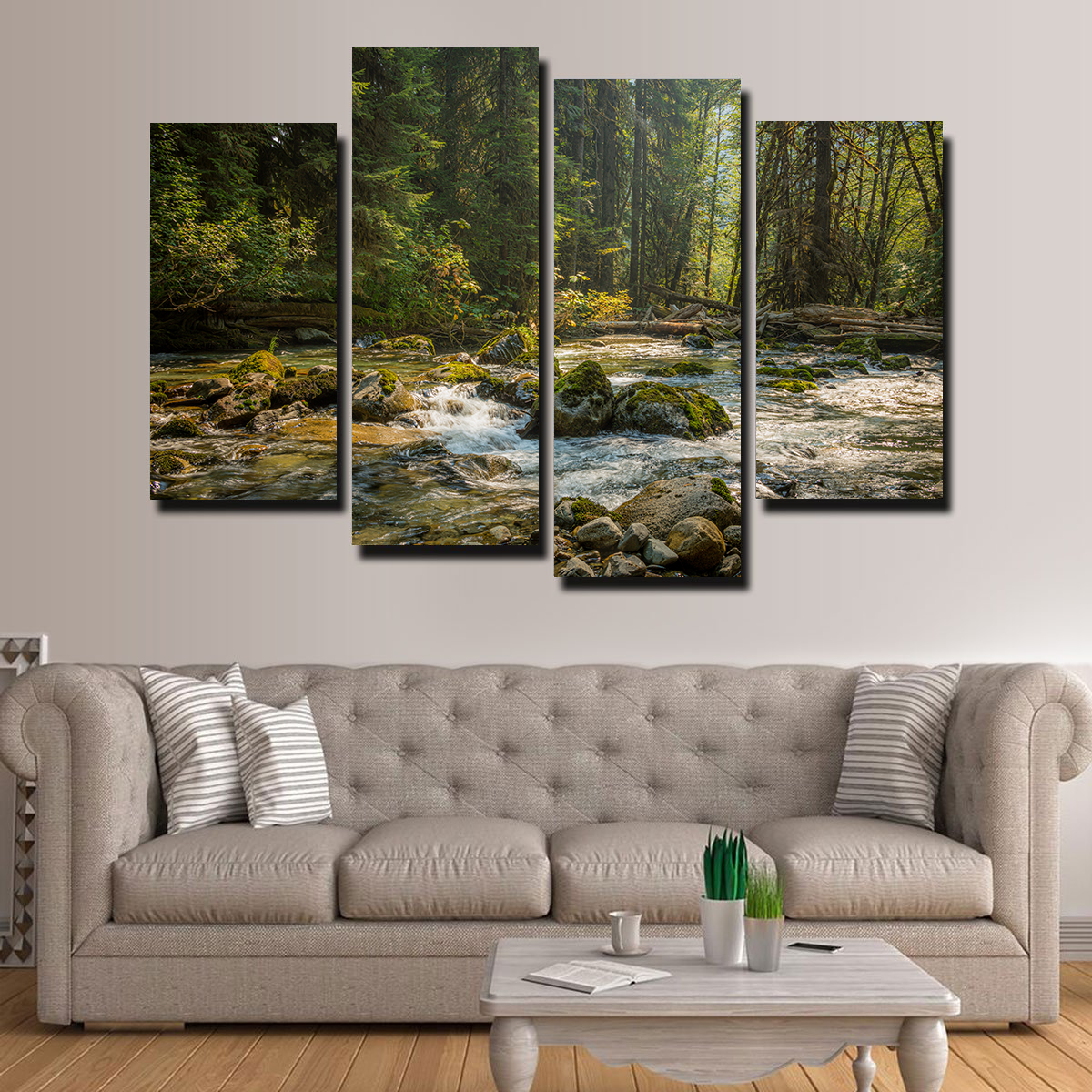 Stunning Cascade River Wall Art by Kyle Sherry