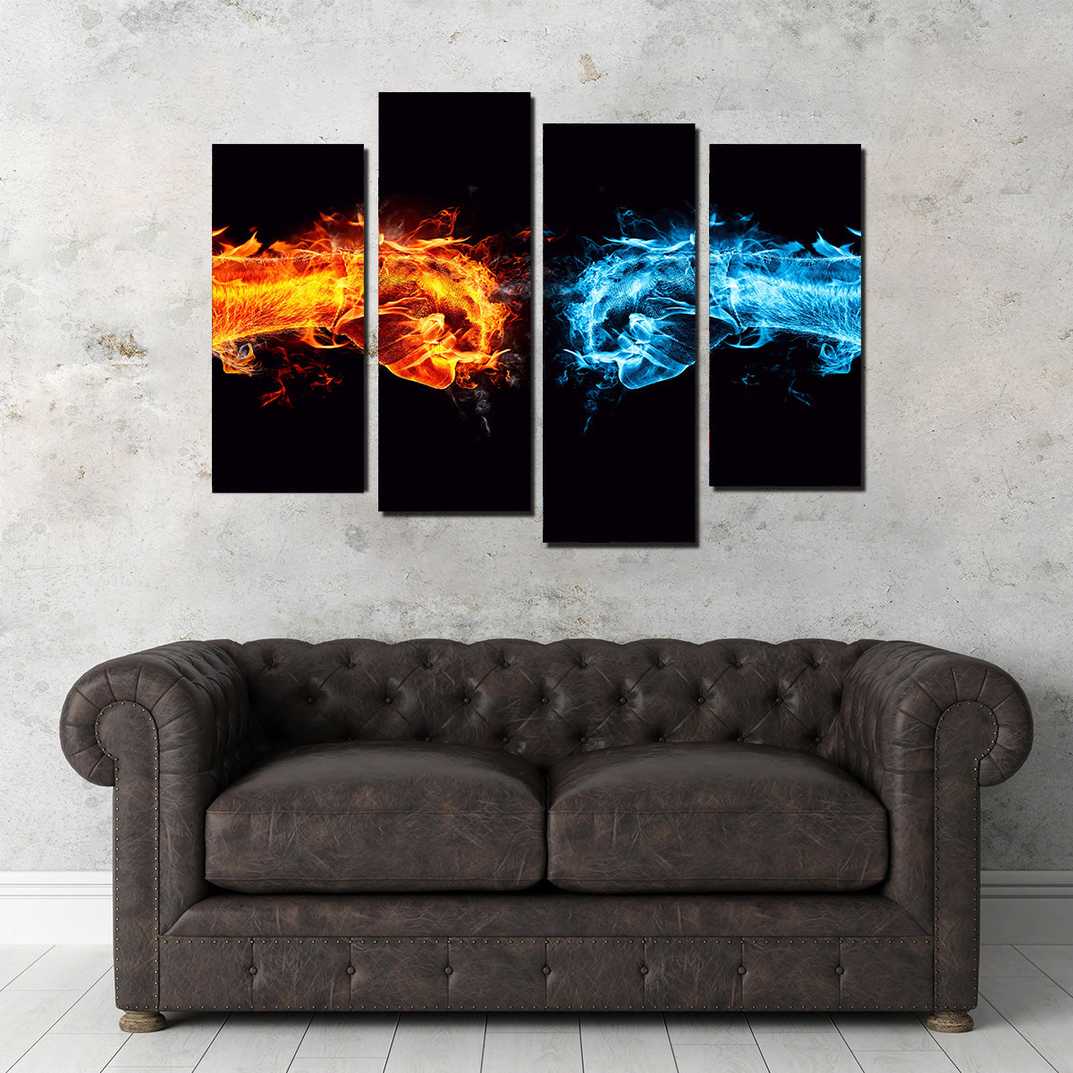 Stylish Hot Cold Fist Bump Wall Art for Trendy Decor