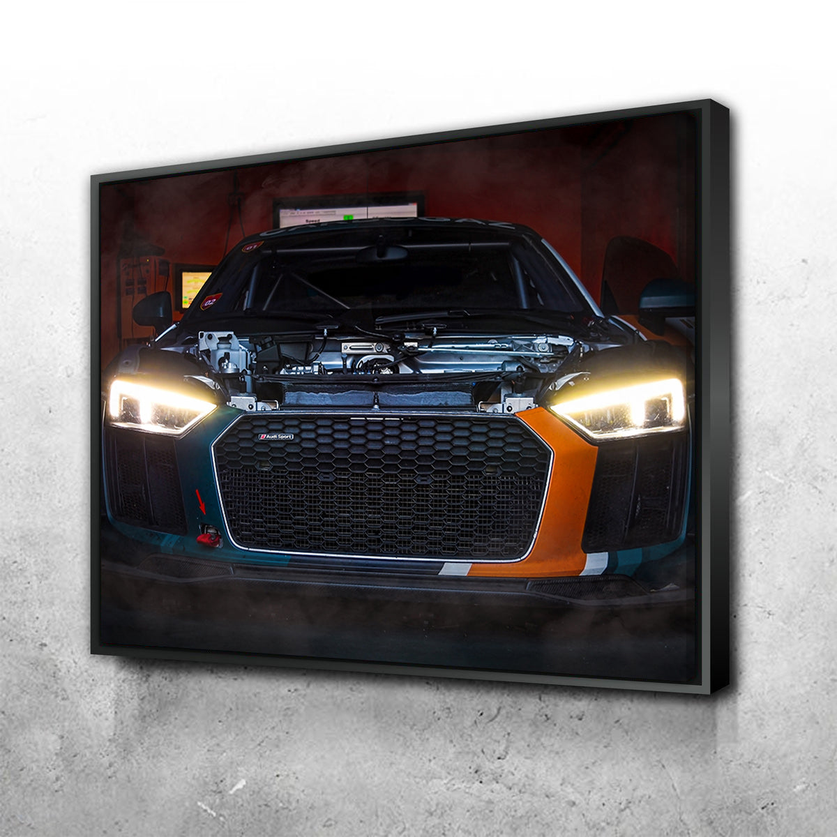 High - Quality Audi R8 Racing Wall Art by George Sorin