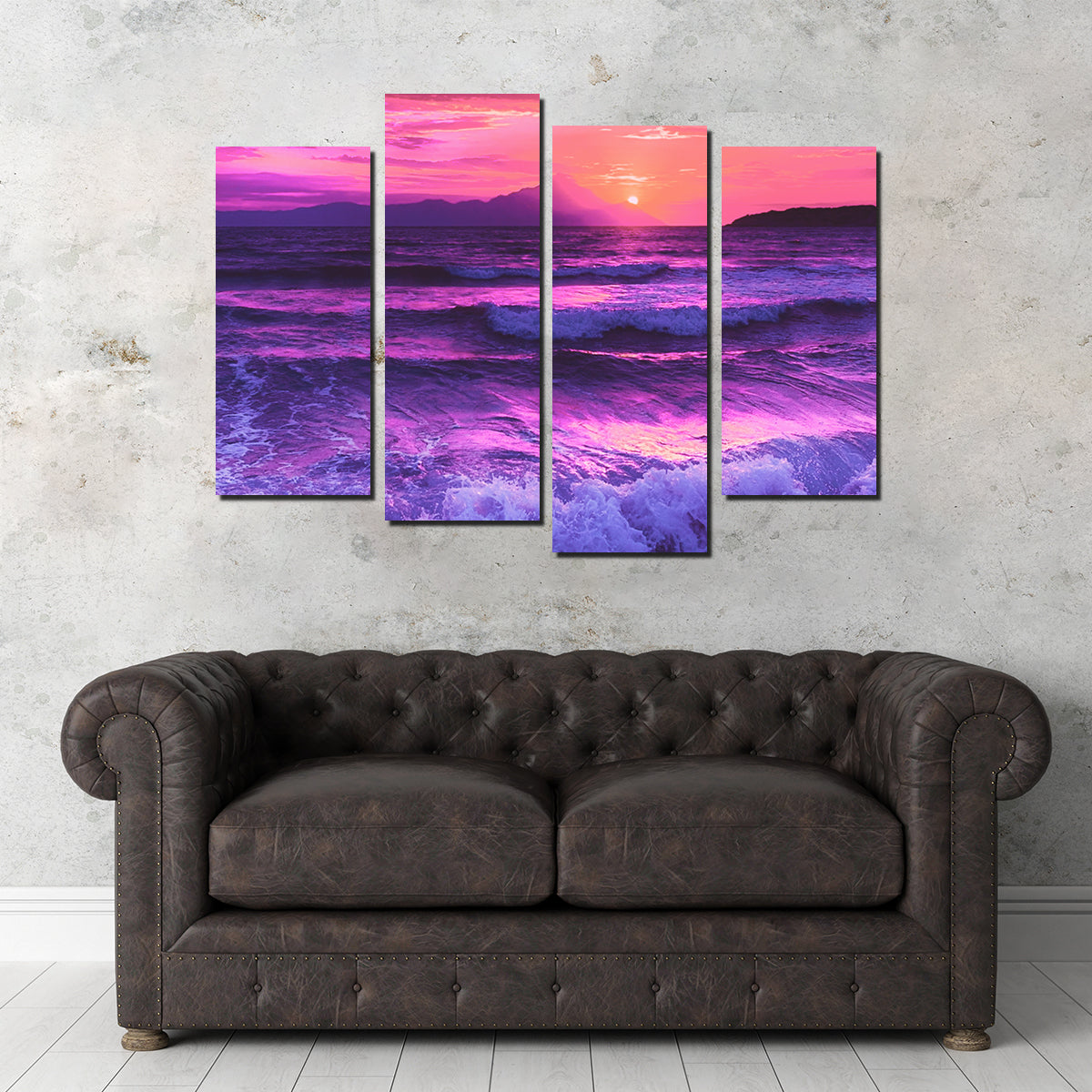 Stunning Oceanview at Sunset Wall Art by Dina Rolle