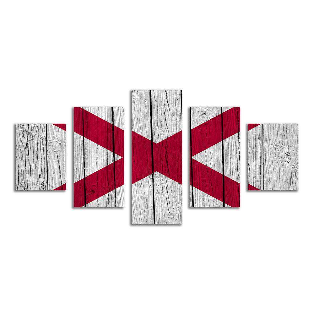 Eye - Catching Alabama State Flag Wall Art for Your Home Decor