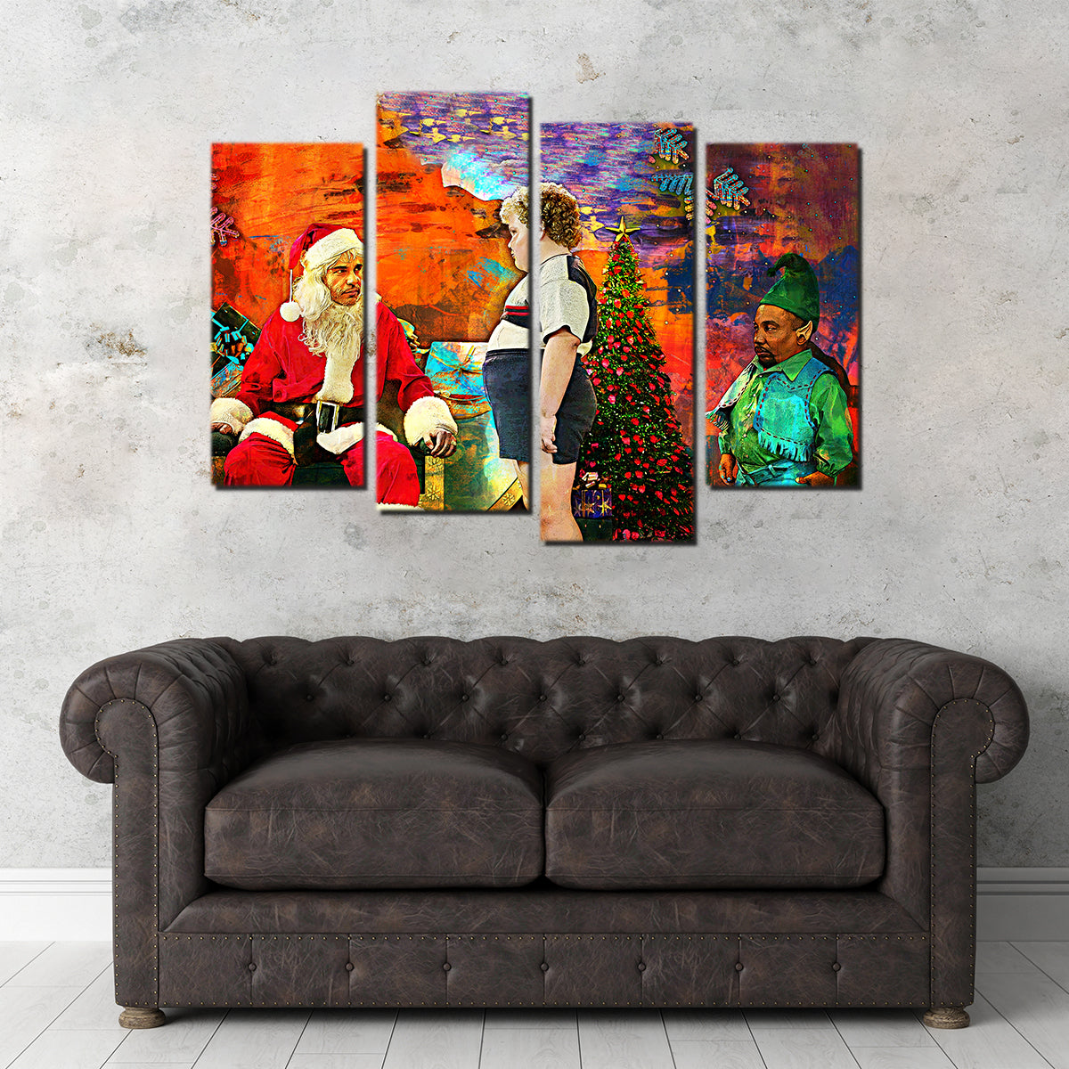 Eye - catching Bad Santa Wall Art for Stunning Home Decor