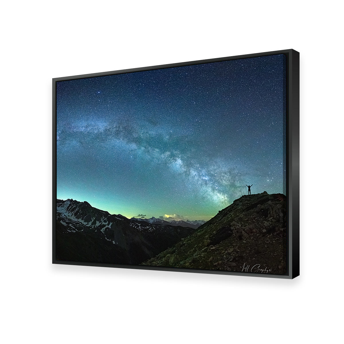 Stunning Arch of the Milky Way Rochebrune Airglow Wall Art by Jeff Graphy