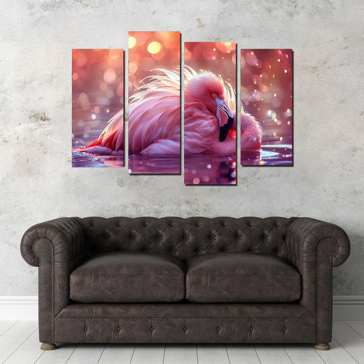 Gorgeous Pink Flamingo Art Print
