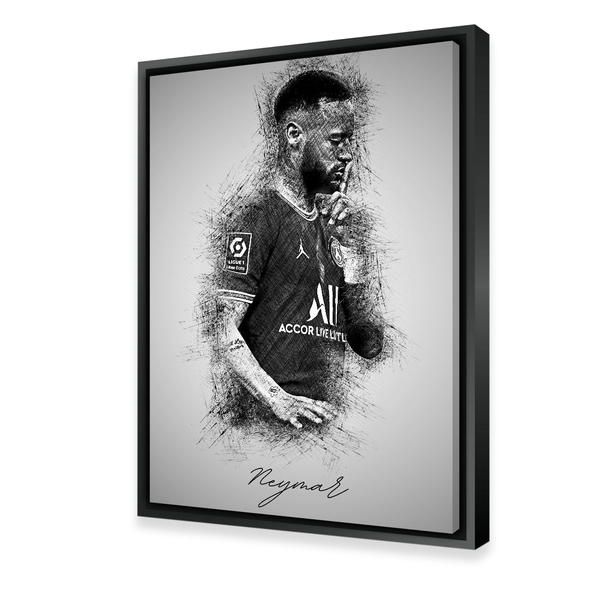 Stunning Neymar Wall Art - Ideal for Sports Fans