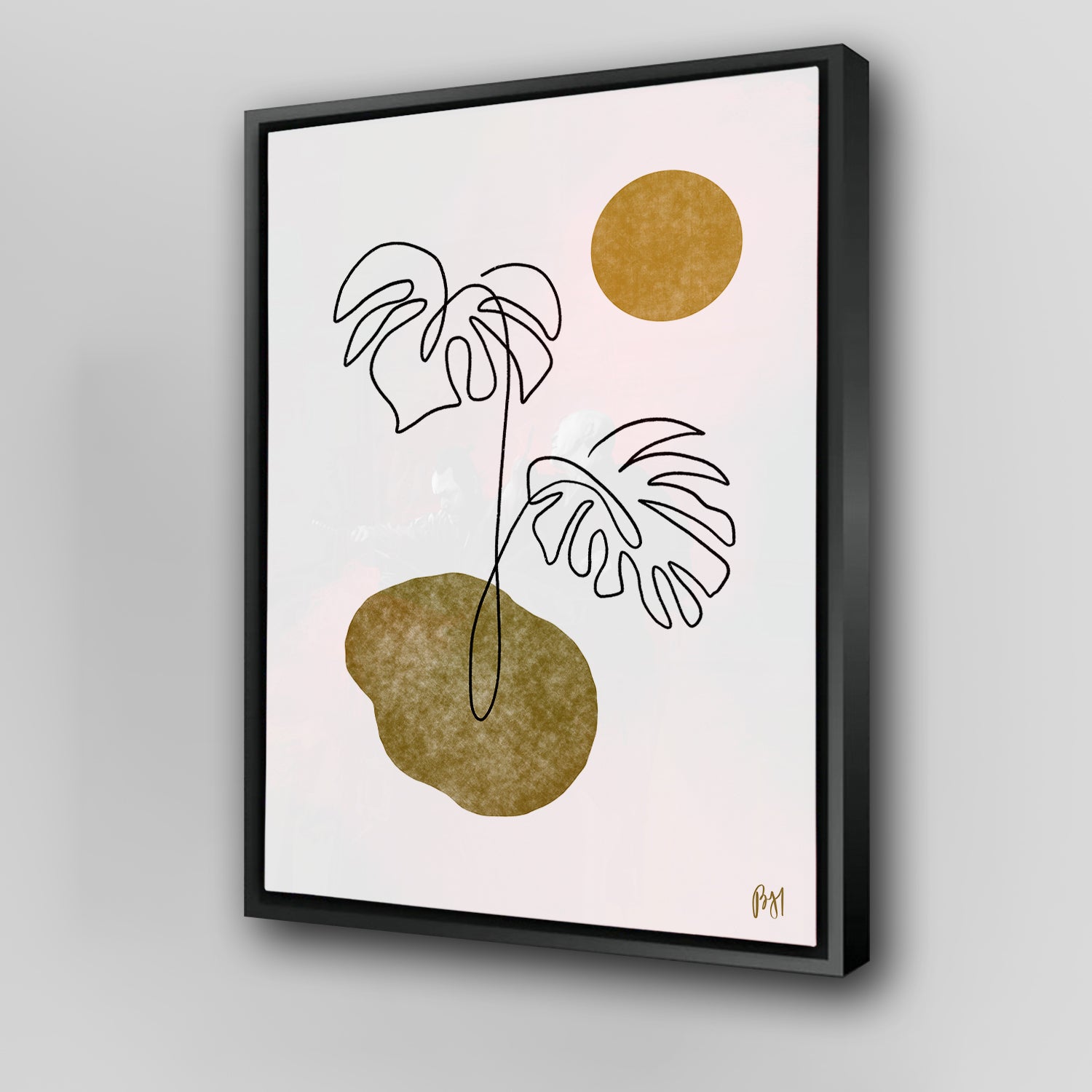 Stunning Monstera Leaves Wall Art by Birch & Ink Sisters