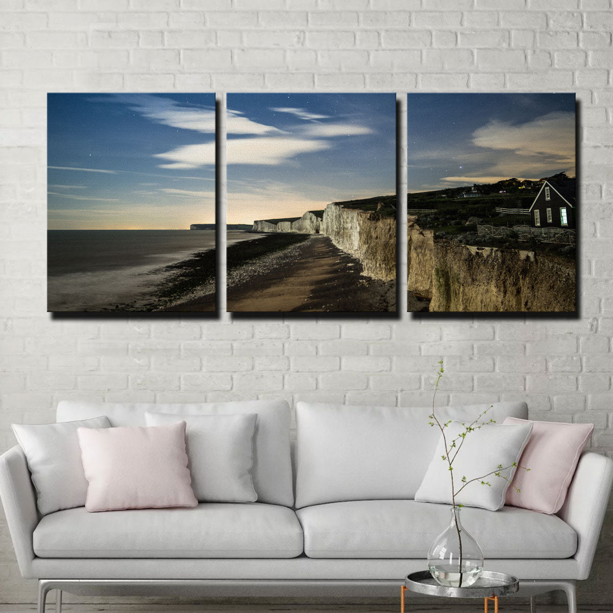 Stunning Chalk Cliffs at Birling Gap Wall Art by Mike Cotton