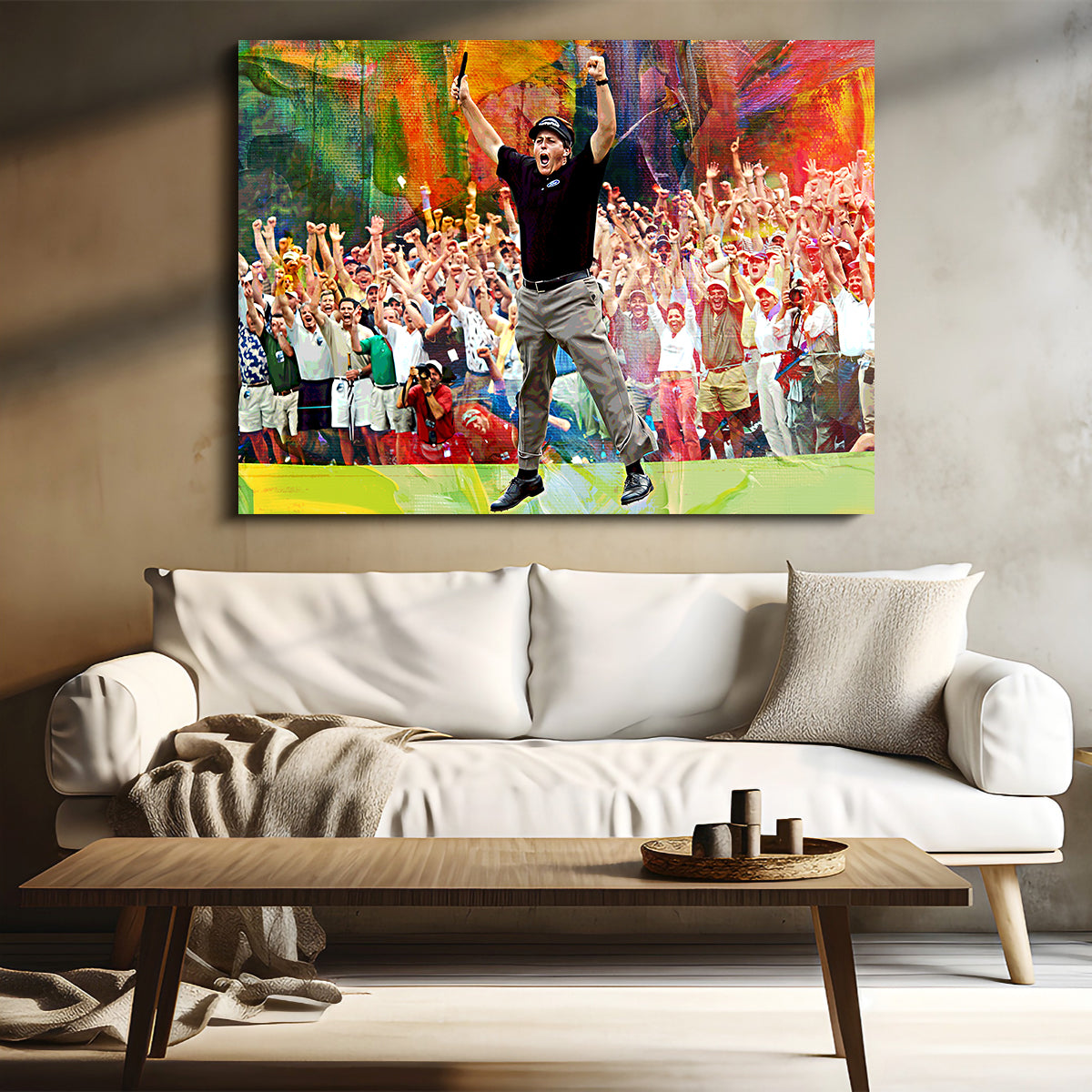 Exquisite Phil Mickelson Art Prints on Museum-Quality Canvas