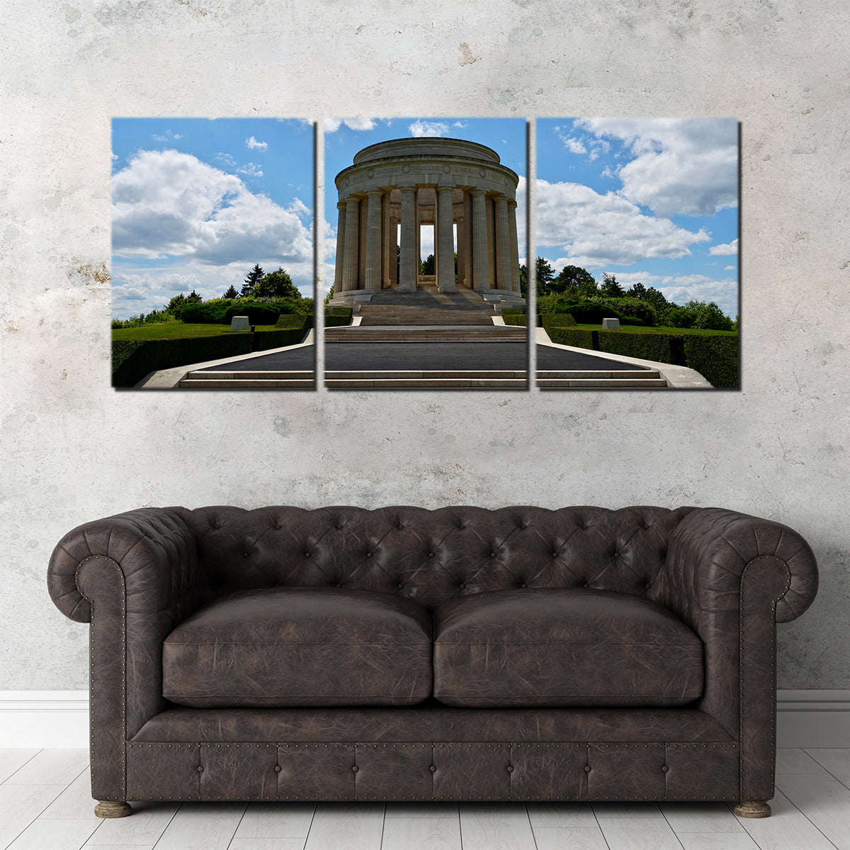 Montsec US WWI Memorial Wall Art - Stunning Canvas Print by David Campbell