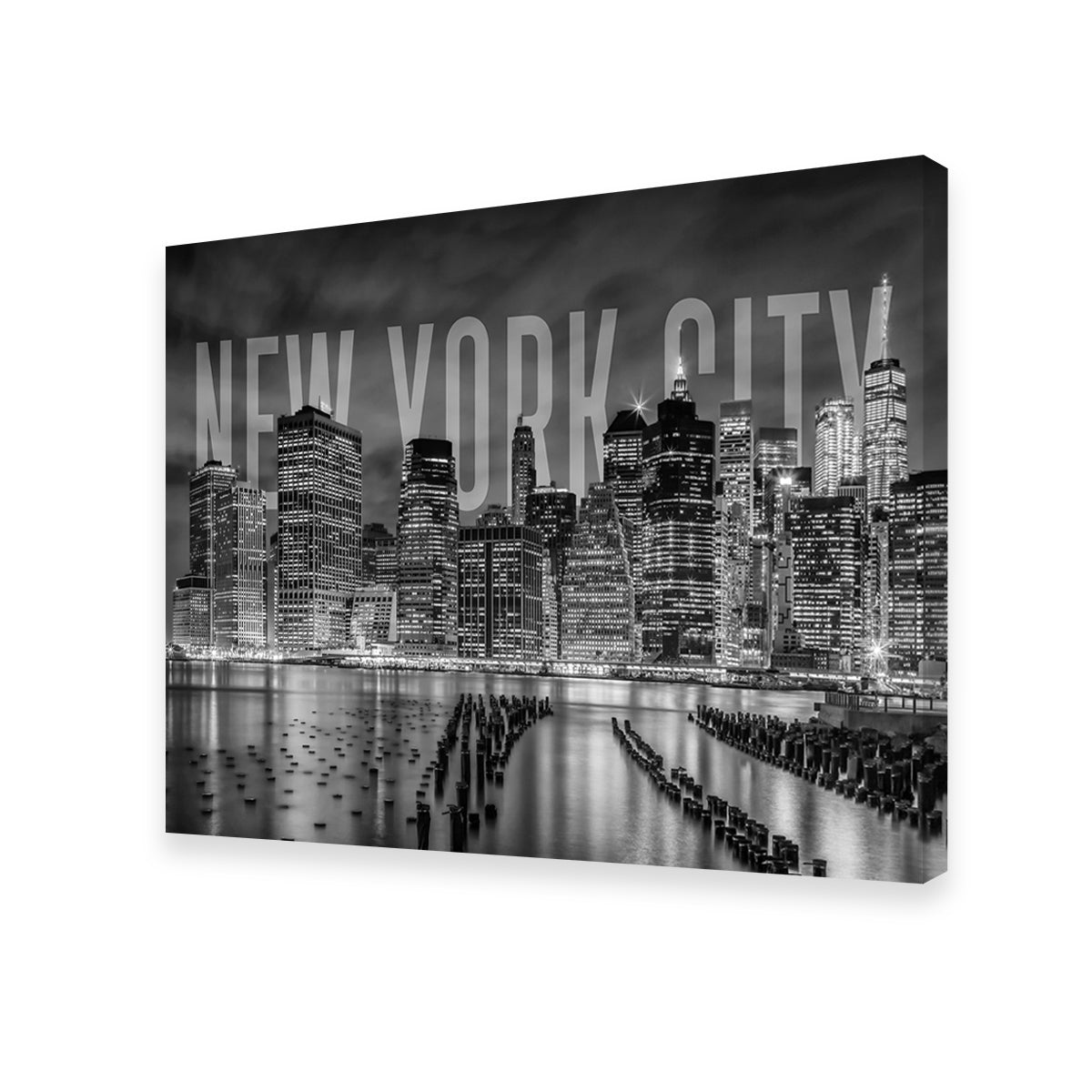 Stylish NYC Letters Black & White Wall Art for Modern Interiors