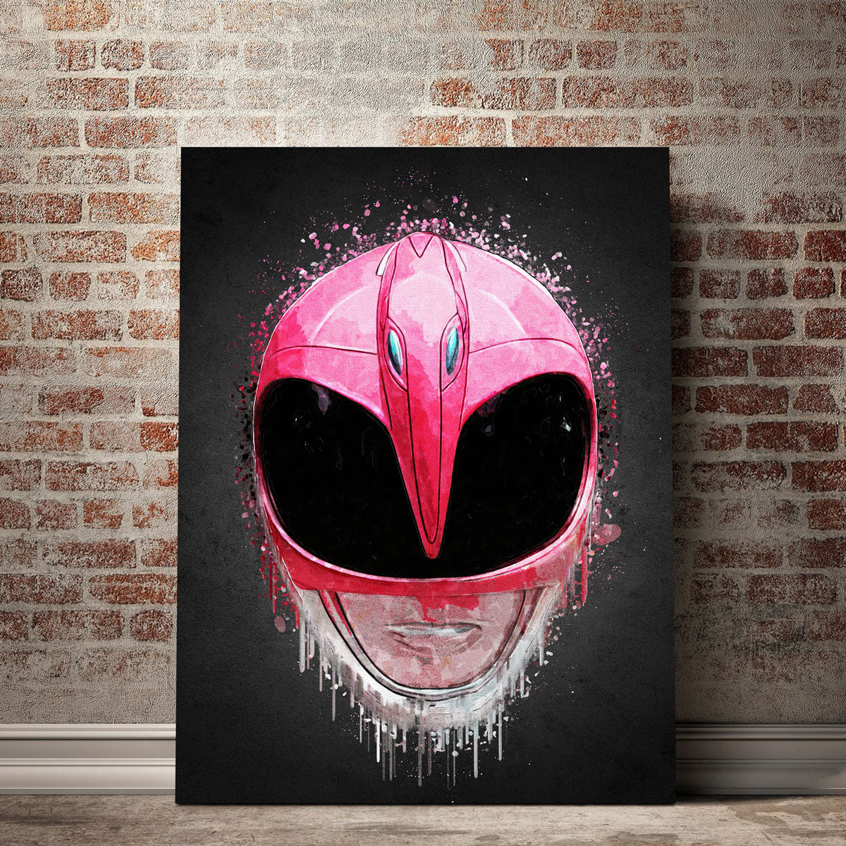 Stunning Pink Ranger Portrait Wall Art by Gab Fernando