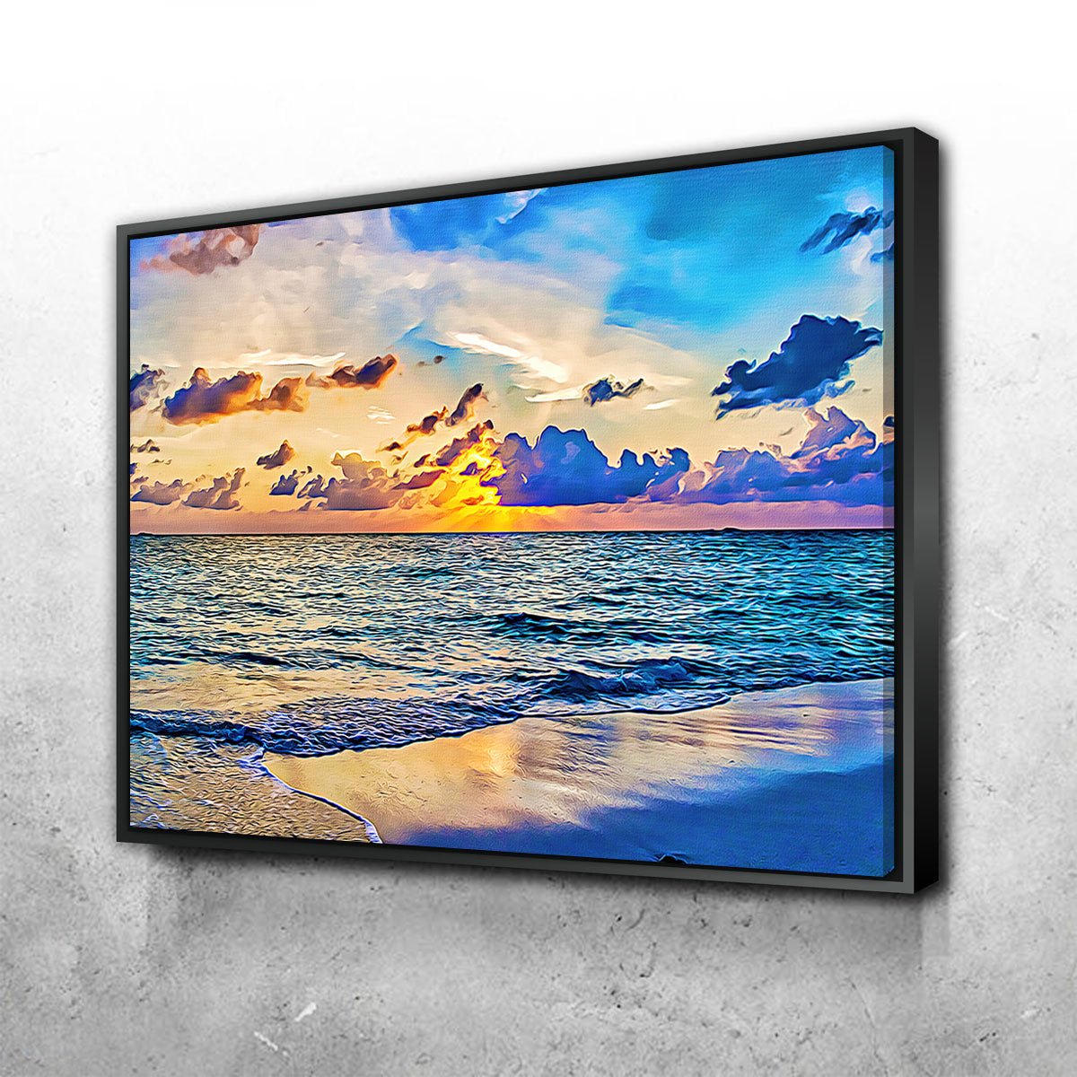 Stunning Azure Sunset Wall Art by Denise Dundon
