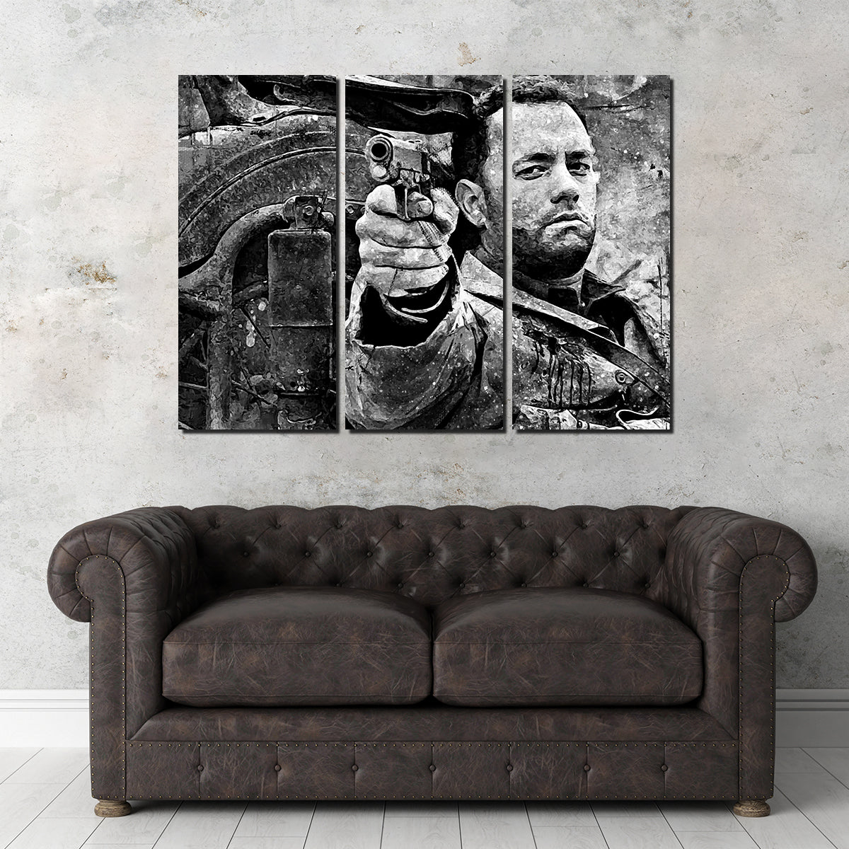 Captain Miller High - Quality Grayscale Wall Art for Stunning Home Decor