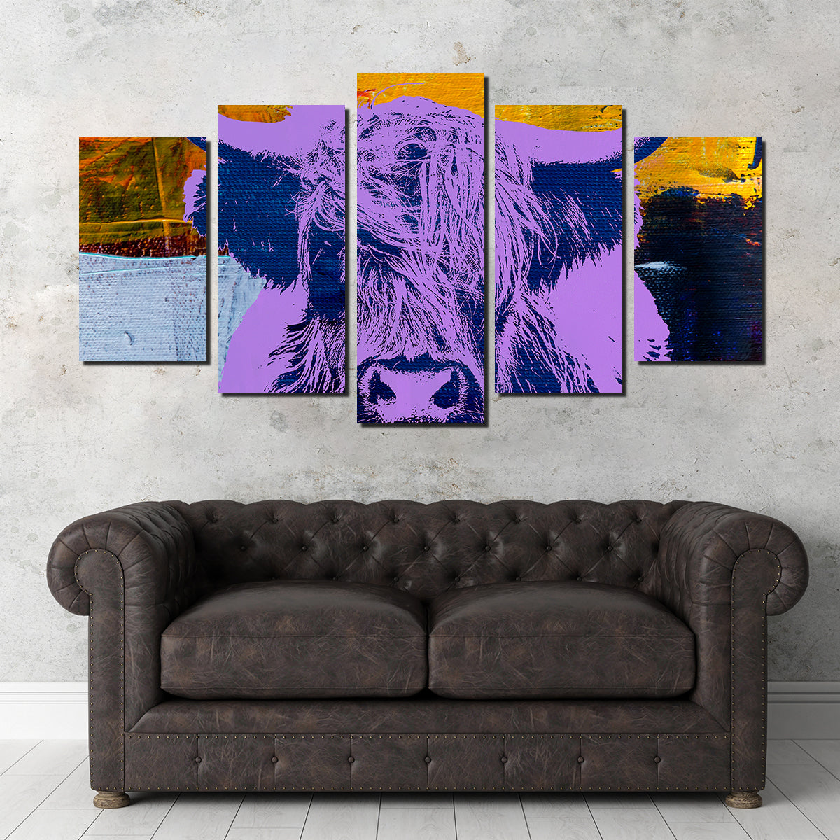Gorgeous Highland Cow Wall Art by Stephen Chambers