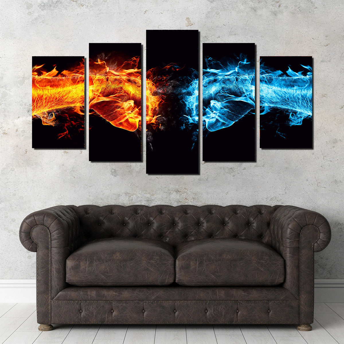 Stylish Hot Cold Fist Bump Wall Art for Trendy Decor