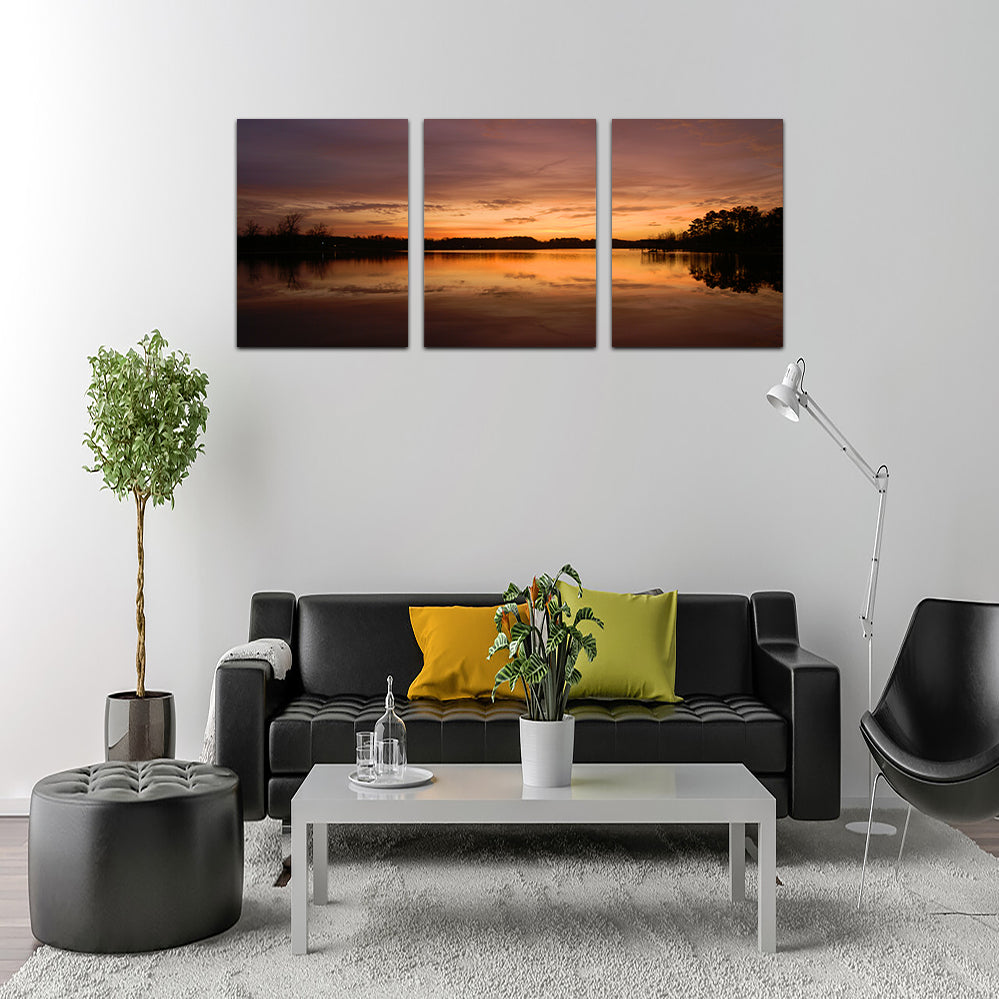 Stunning Lake Weiss Sunrise Wall Art for Home Decor