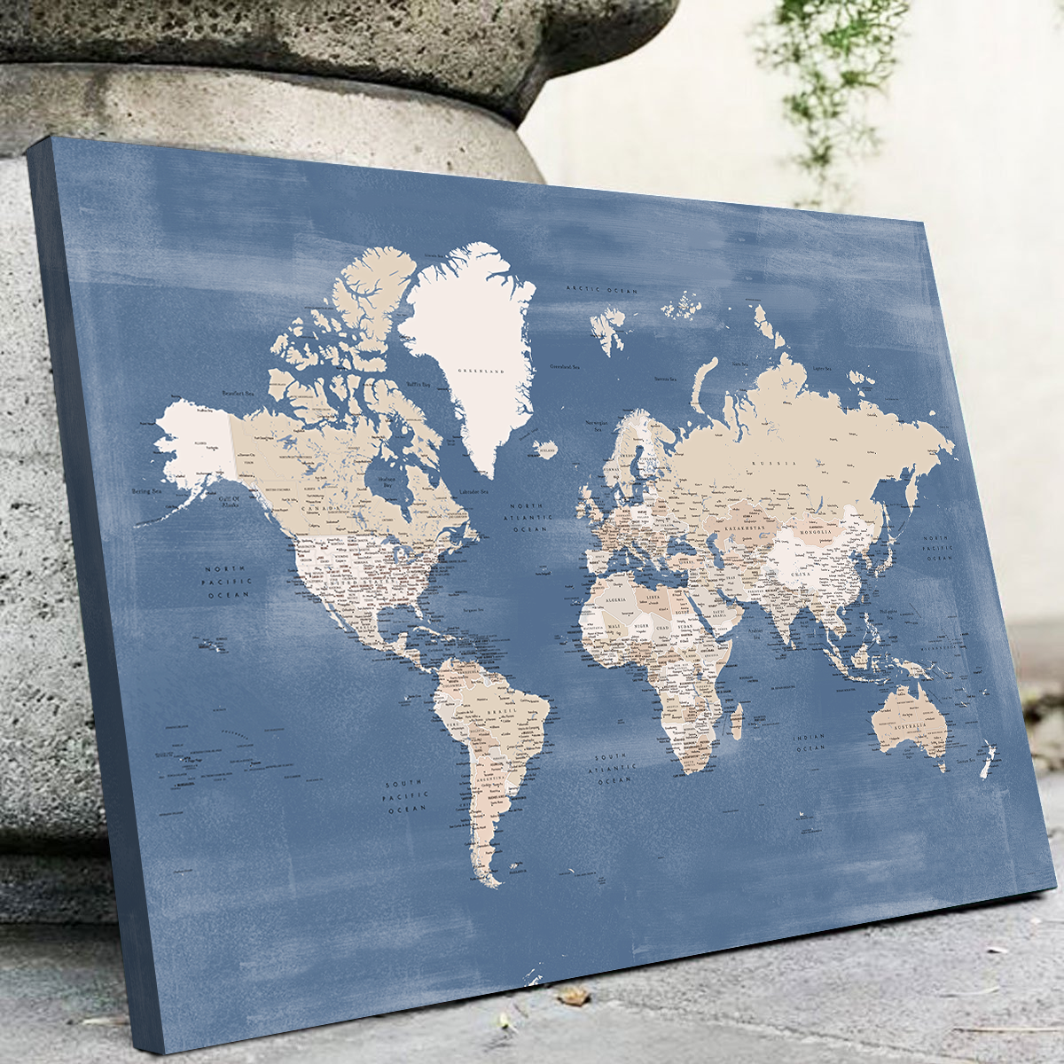 Exquisite World Map 40 Wall Art by Blursbyai
