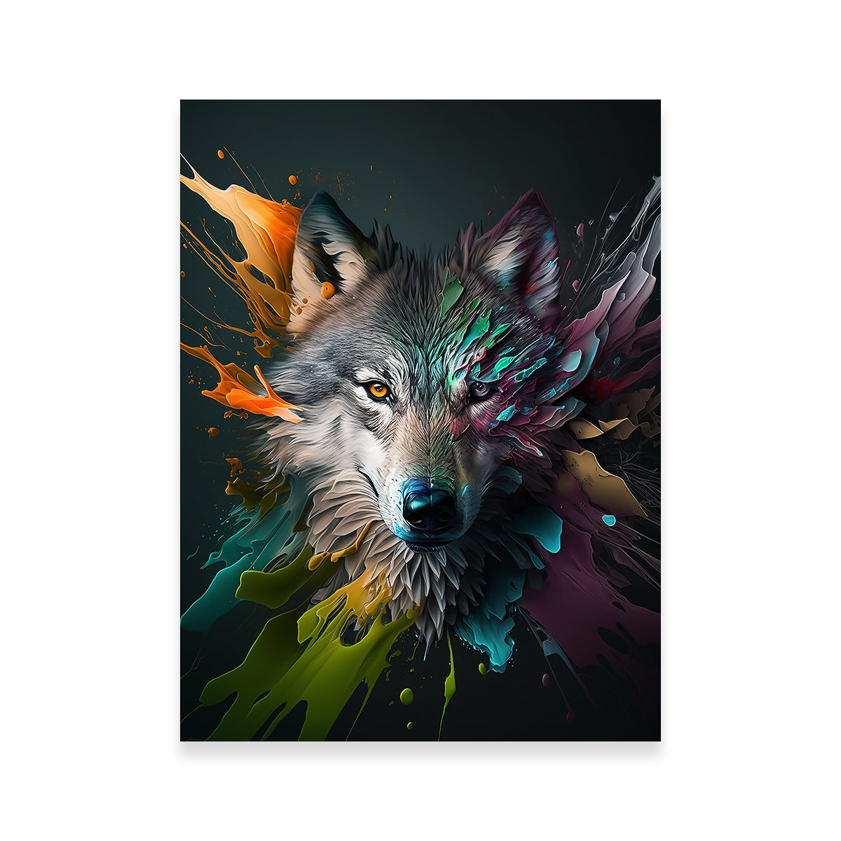 Stunning Wolf Portrait Wall Art by Jennifer Hotai