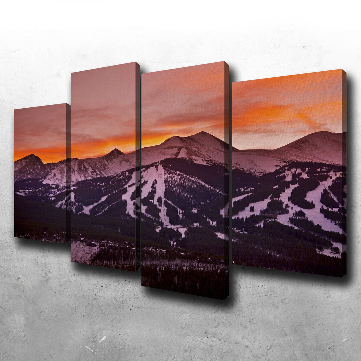 Exquisite Sunset In Breckenridge Wall Art for Stunning Home Decor