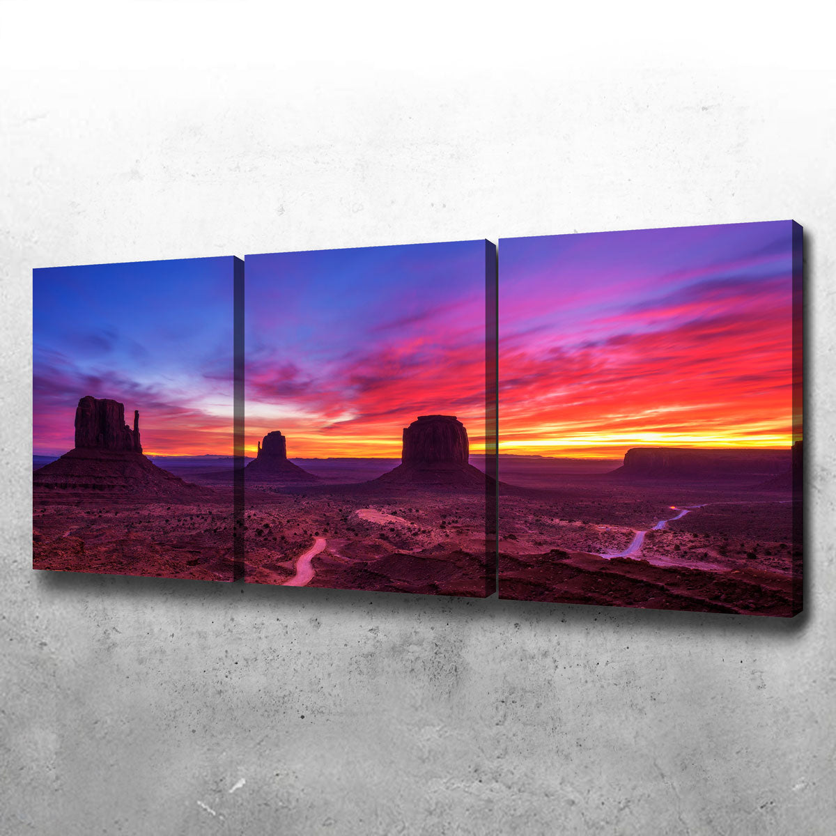 Stunning Sunrise over Monument Valley Wall Art for Home Decor