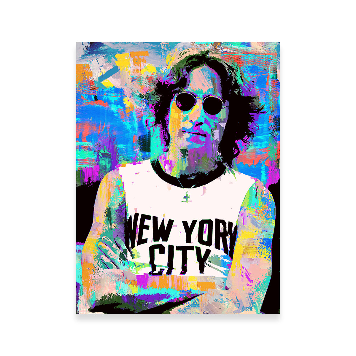 Iconic John Lennon NYC Wall Art by Stephen Chambers