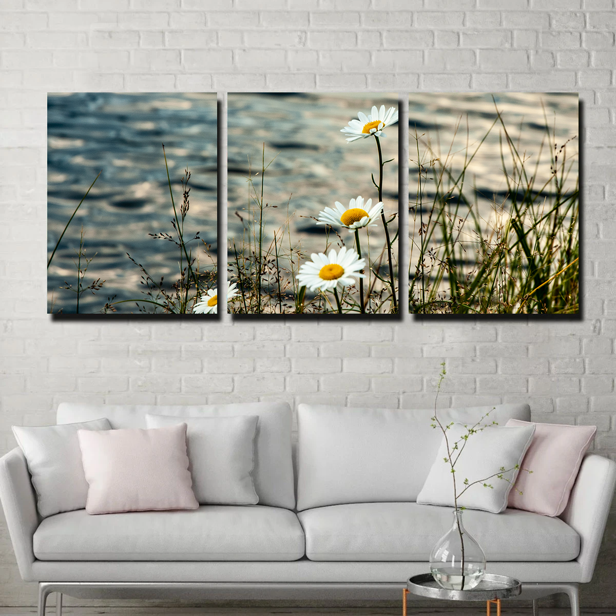 Stunning Lake Flowers Wall Art by Kyle Sherry