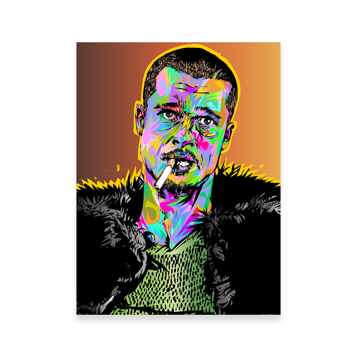 Brad Fight Club Stunning Wall Art for Home Decor